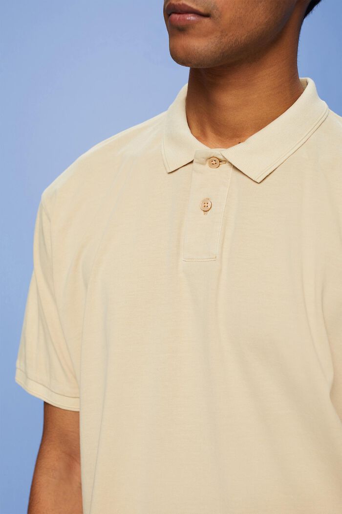 Jersey polo shirt, SAND, detail image number 2