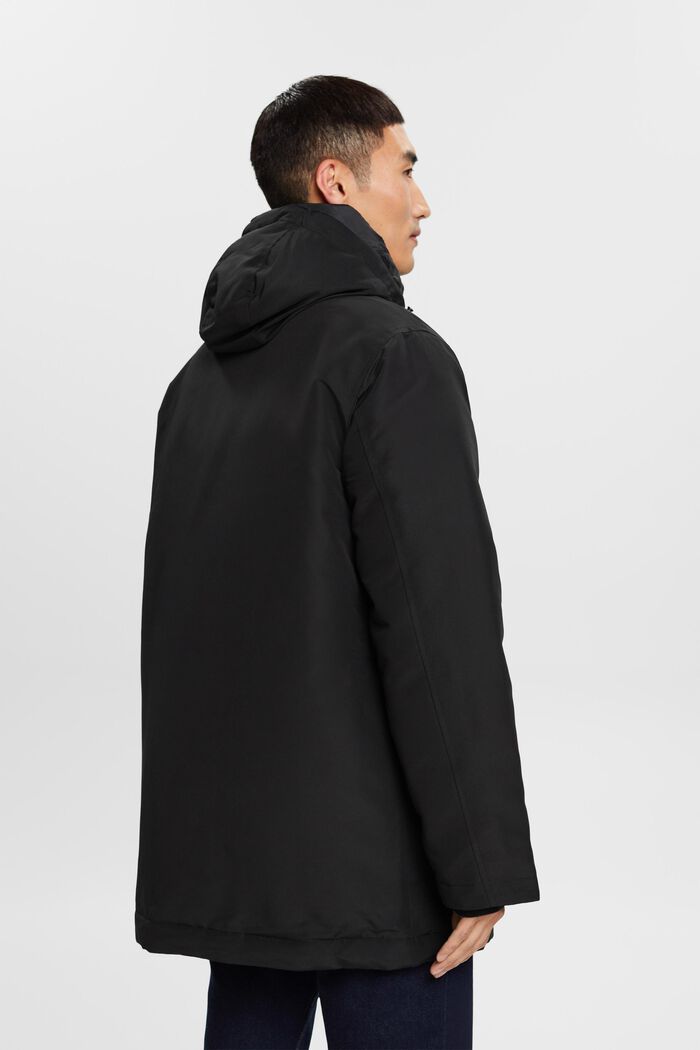 Hooded Down Jacket, BLACK, detail image number 2