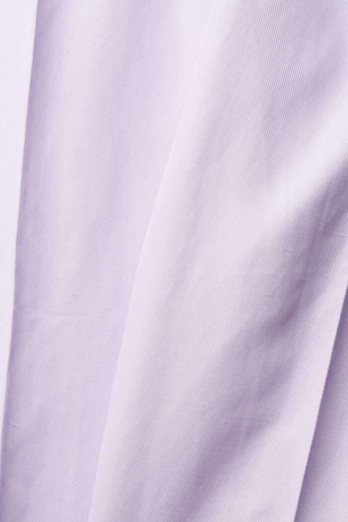 Linen blend: trousers with waist pleats, LAVENDER, detail image number 4