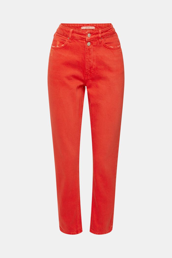 Mom fit trousers, ORANGE RED, detail image number 2