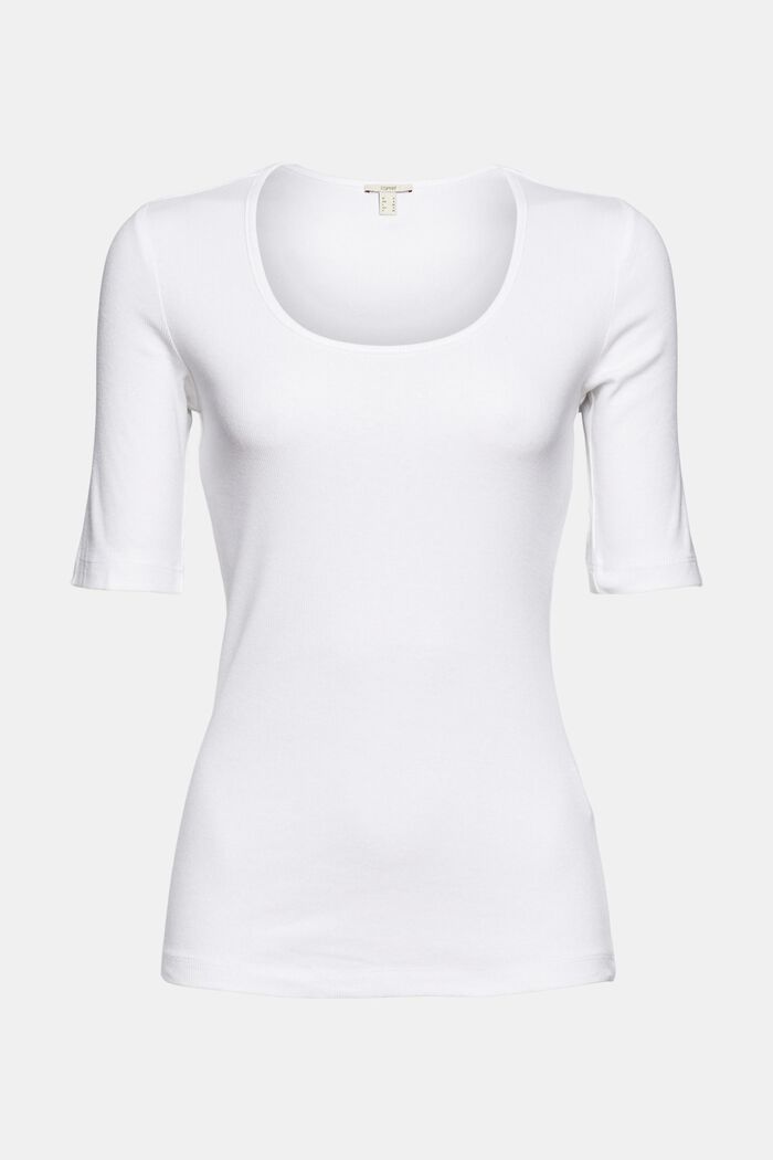T-Shirts slim, WHITE, overview