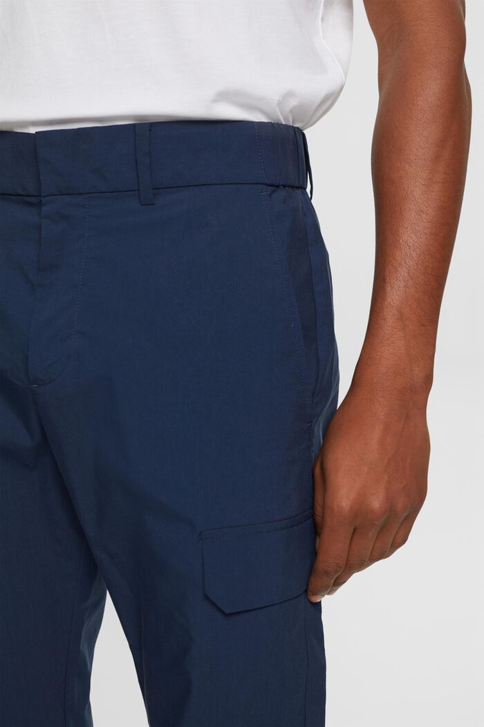 Cargo trousers with elastic waist, NAVY, detail image number 2