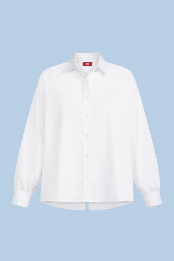 Tie-Back Shirt, WHITE, detail image number 5