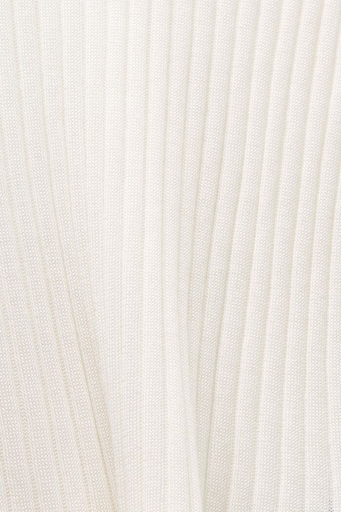 Rib-Knit Sweater, OFF WHITE, detail image number 5