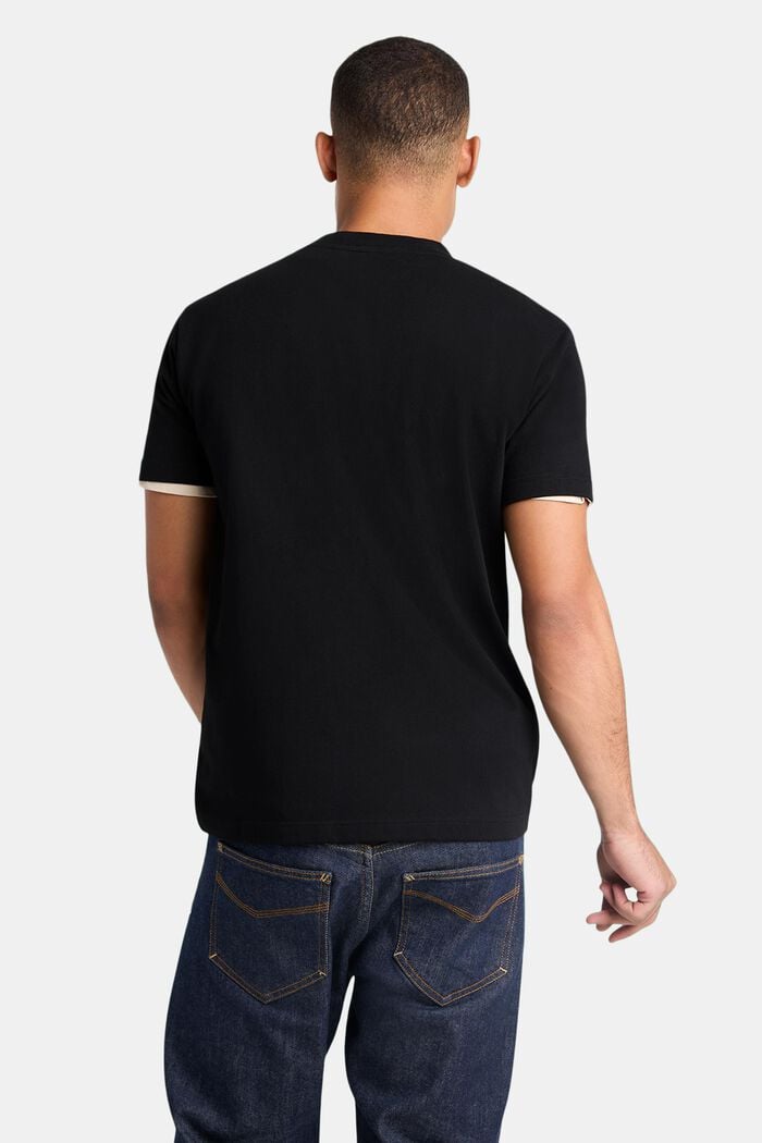 Unisex Logo Cotton Jersey T-Shirt, BLACK, detail image number 3