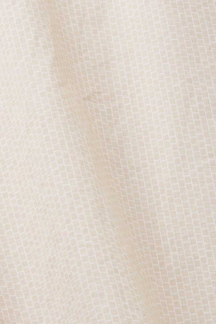 Cotton Poplin Shirt, SAND, detail image number 4