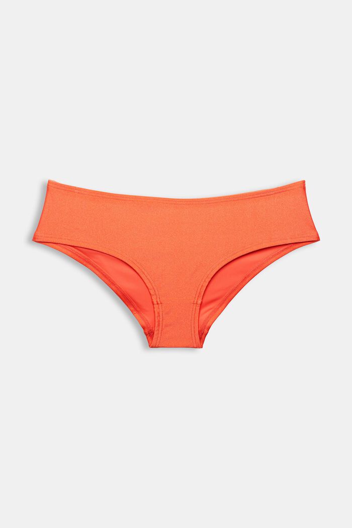 Bikini briefs in a solid colour, CORAL, overview