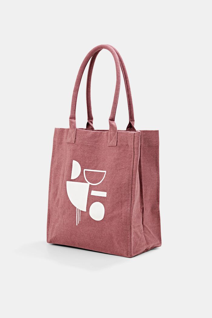 Printed shopper, PINK FUCHSIA, detail image number 2