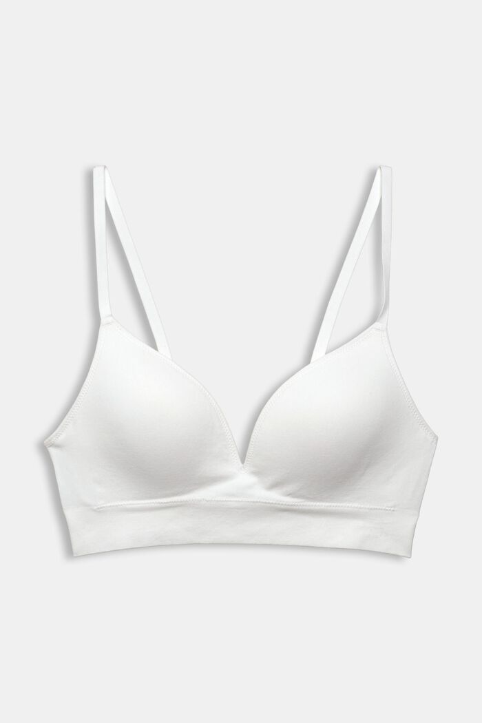 Recycled: padded soft bra, OFF WHITE, detail image number 5