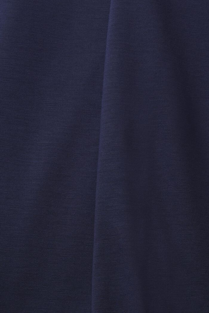 Midi skirt with a tie-around belt, LENZING™ ECOVERO™, DARK BLUE, detail image number 5