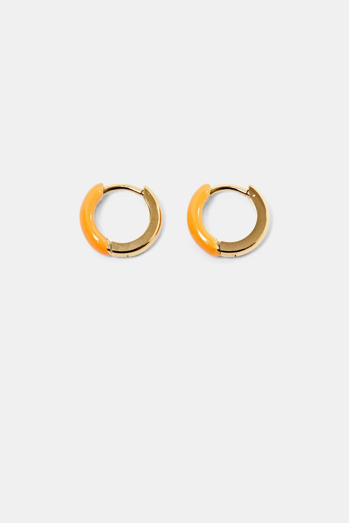 Two-Tone Small Earring, ORANGE, detail image number 0