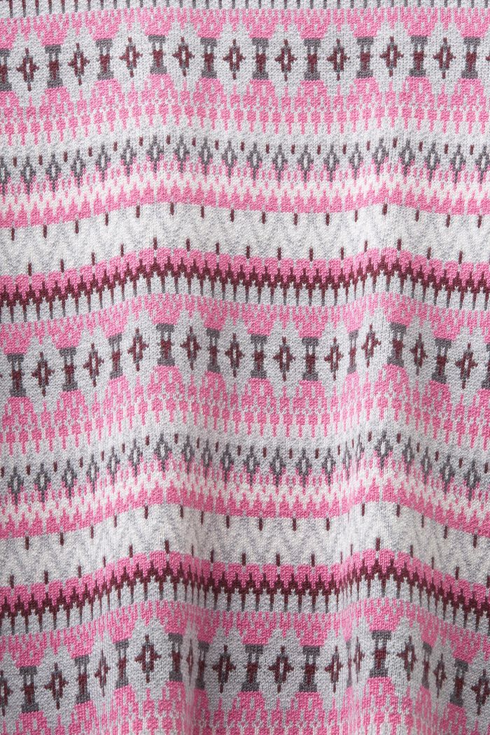 Jacquard Sweatshirt, LIGHT GREY, detail image number 5