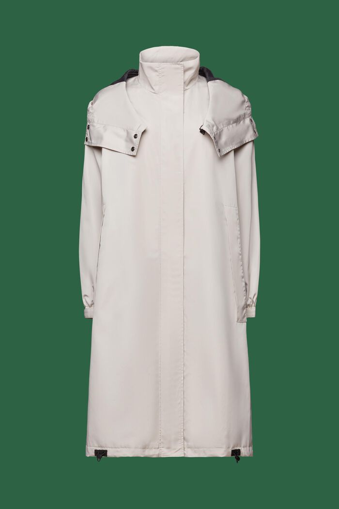 Detachable Hooded Coat, LIGHT BEIGE, detail image number 6