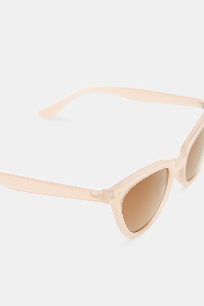 Sunglasses in a narrow cat-eye design, BEIGE, detail image number 1