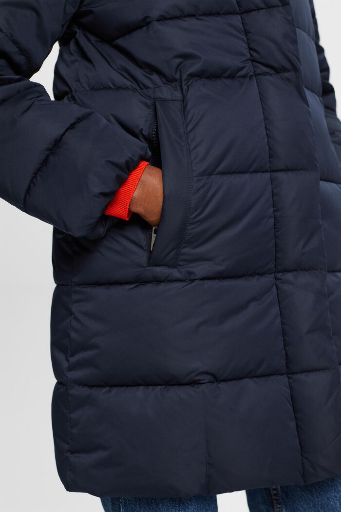Hooded Puffer Coat, NAVY, detail image number 2