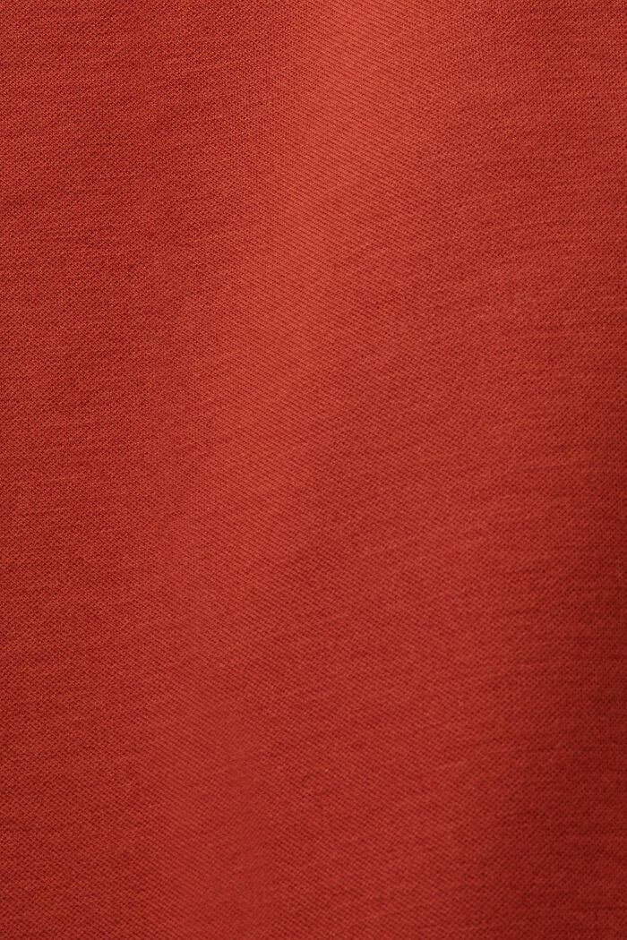 Punto jersey cropped trousers, RUST BROWN, detail image number 6