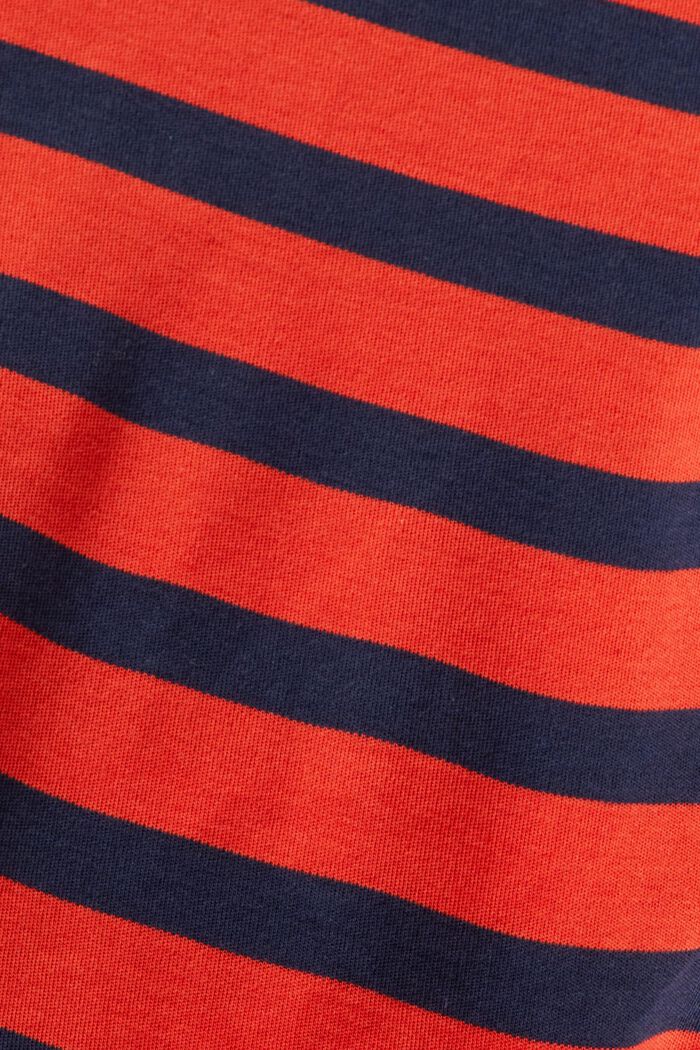 Striped Twisted T-Shirt, BRIGHT ORANGE, detail image number 5