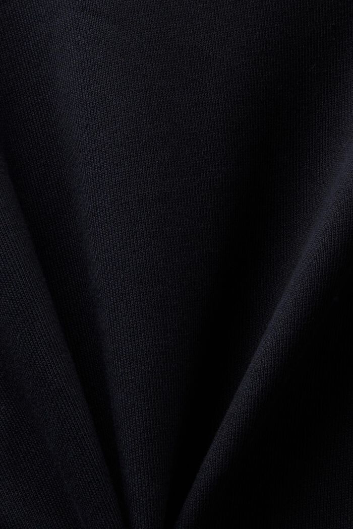 Hooded Oversized Sweat Dress, BLACK, detail image number 6