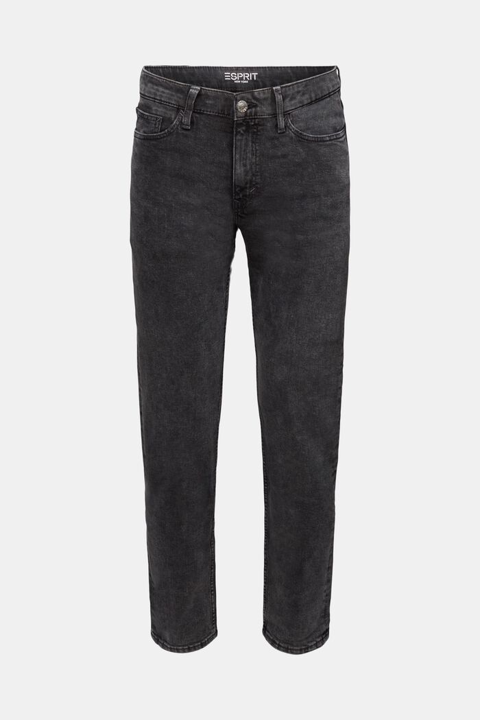 Slim Mid-Rise Jeans, BLACK MEDIUM WASHED, detail image number 7