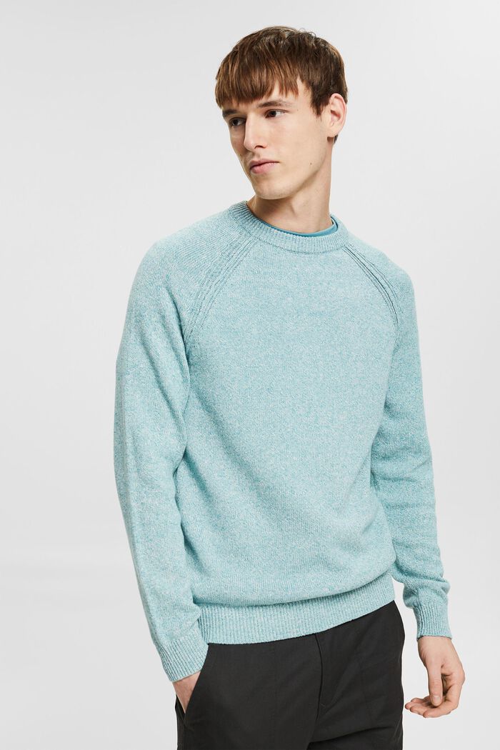 Fashion Sweater, TURQUOISE, detail image number 0