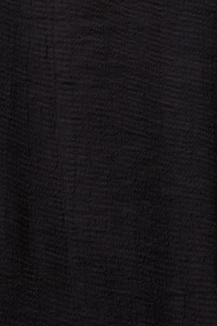 Crepe V-Neck Blouse, BLACK, detail image number 5