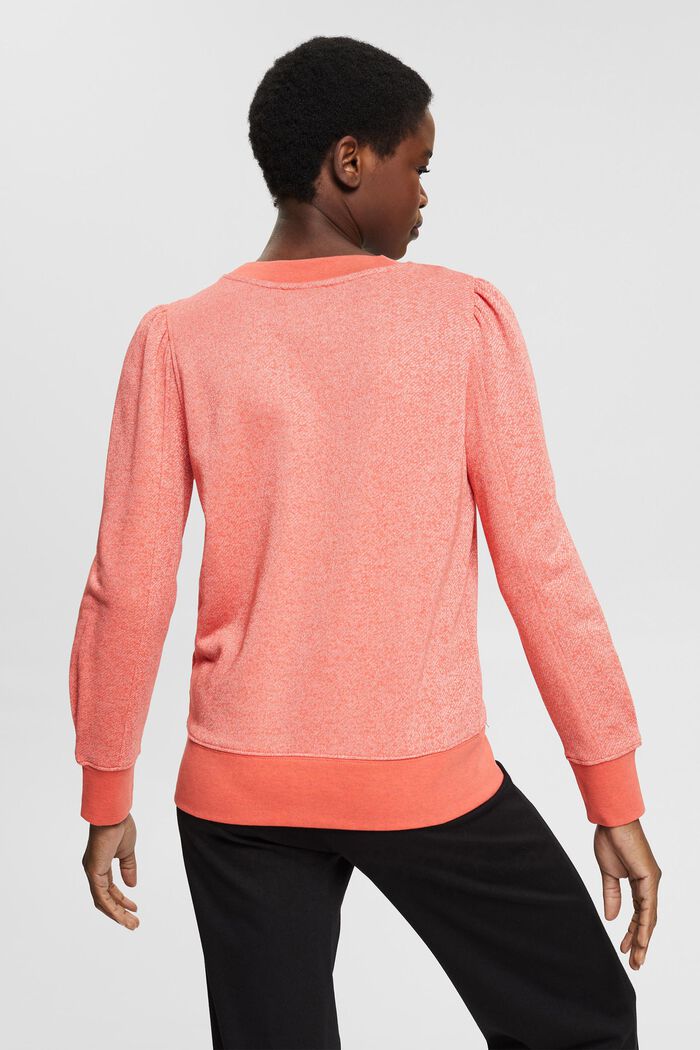 Blended cotton sweatshirt, CORAL, detail image number 3