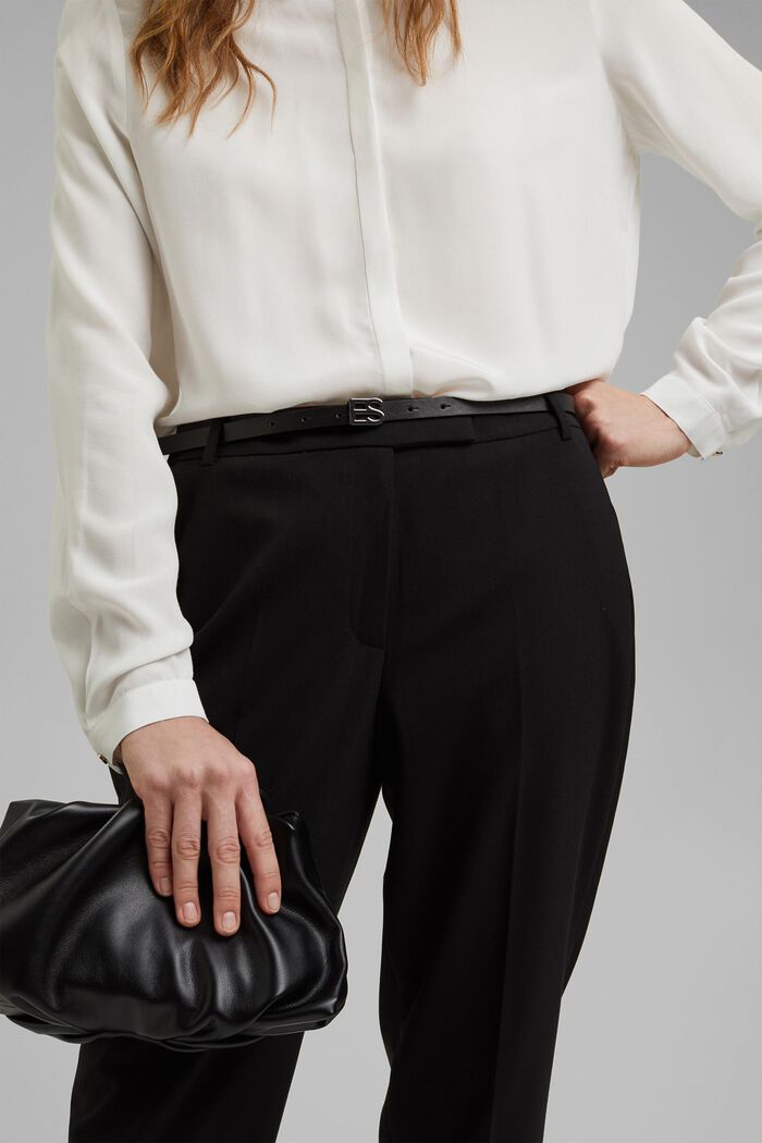 PURE BUSINESS mix + match trousers, BLACK, detail image number 2
