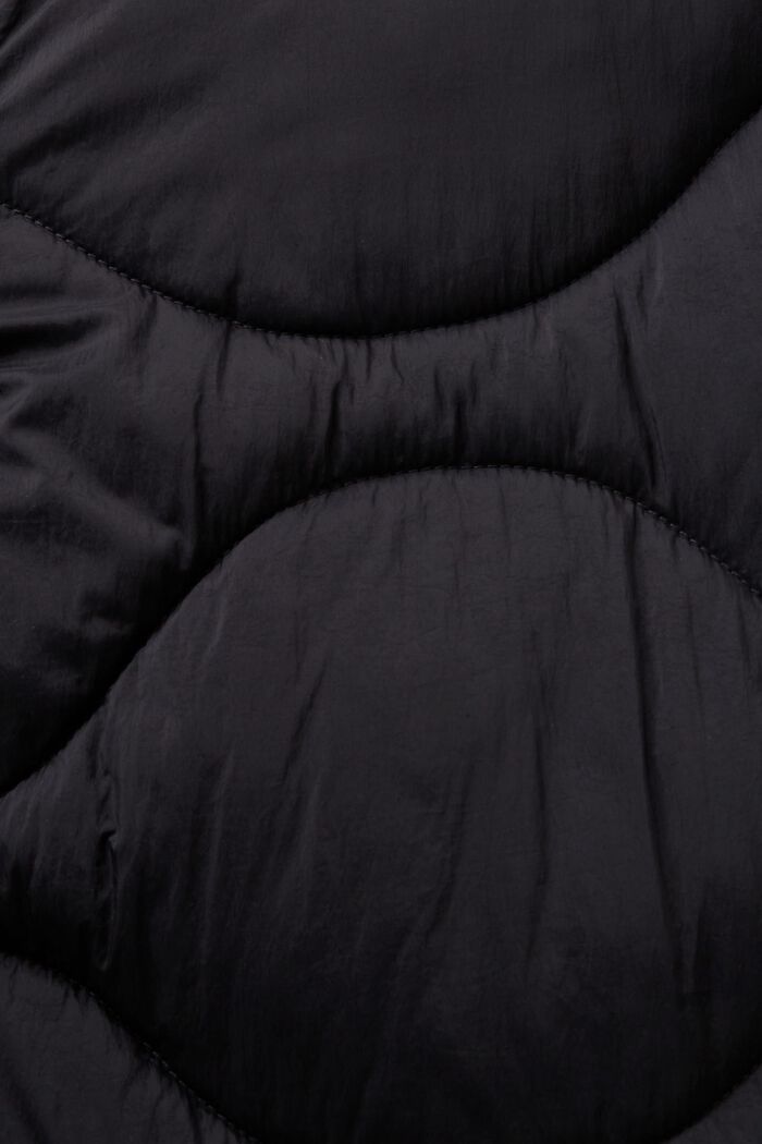 Hooded Quilted Jacket, BLACK, detail image number 5