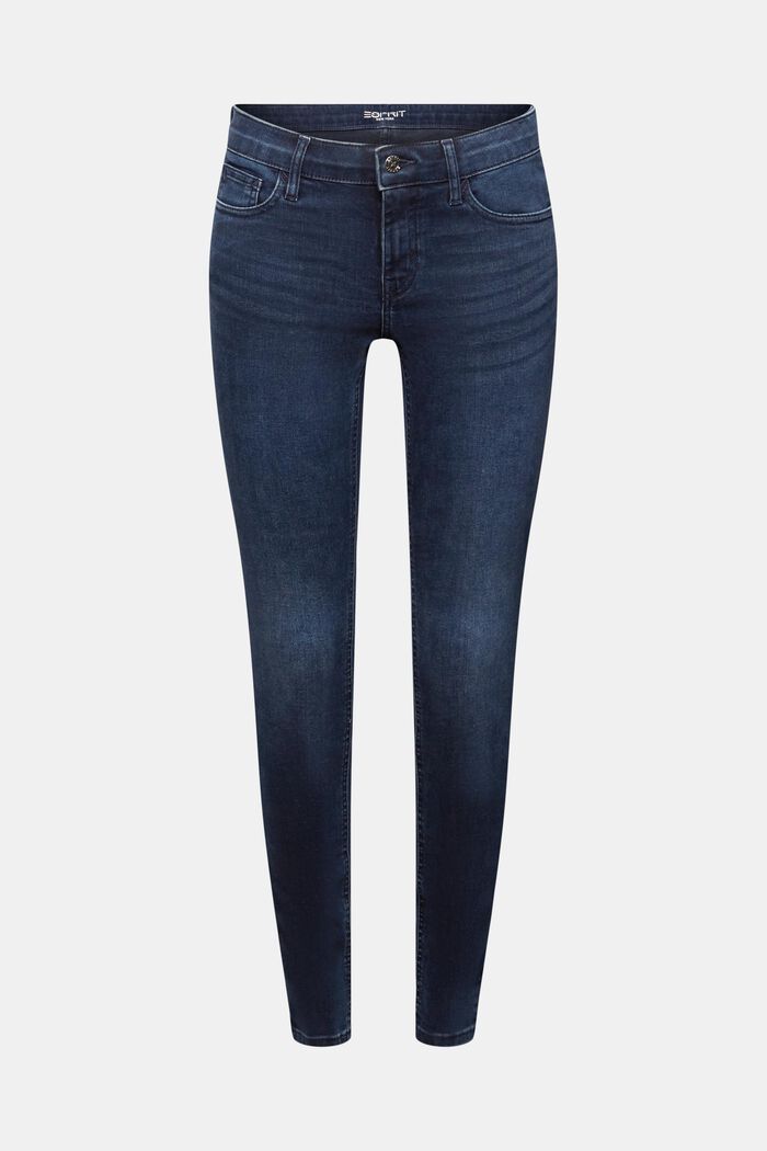 Mid-Rise Skinny Fit Jeans, BLUE BLACK, detail image number 6