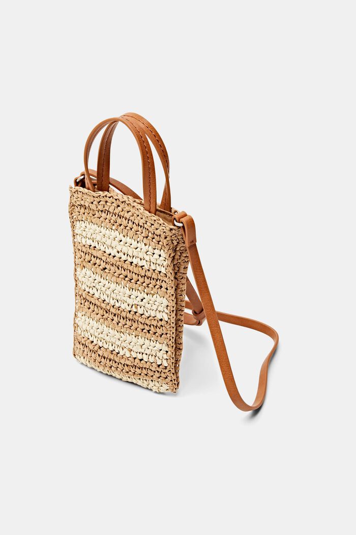 Mini Crochet Shoulder Bag, CAMEL, detail image number 2