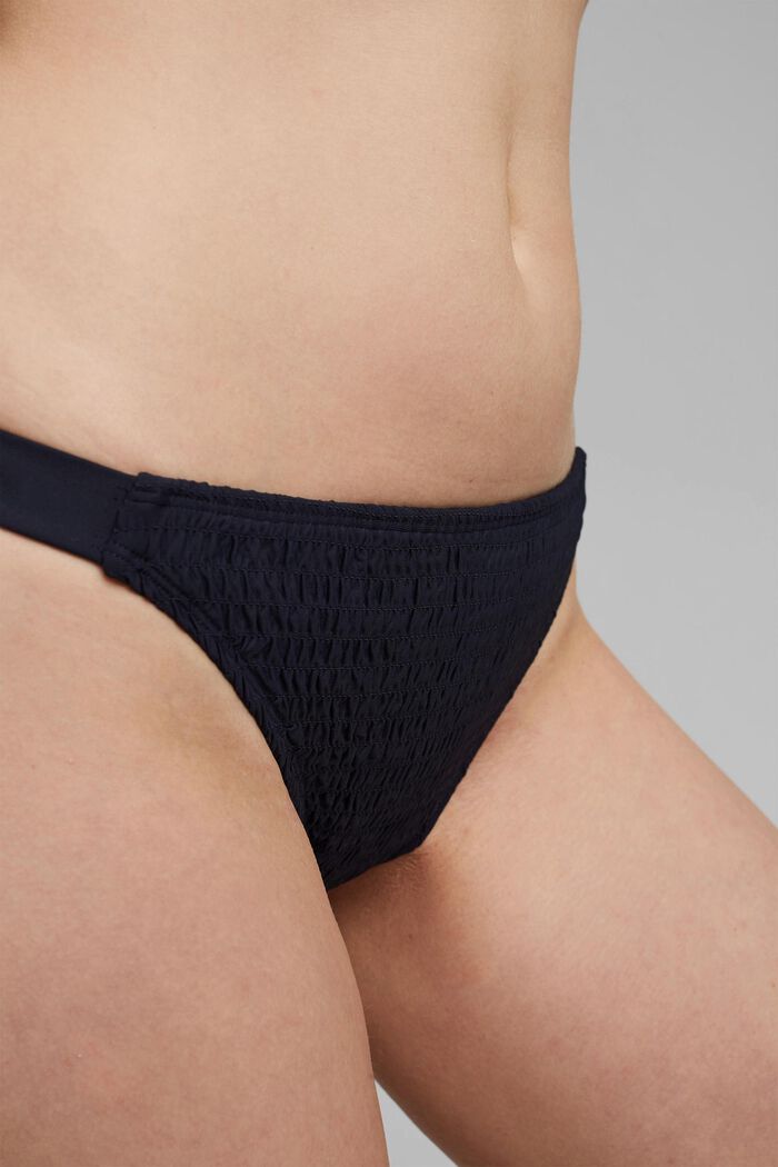 Recycled: hipster briefs with smocking, NAVY, detail image number 1