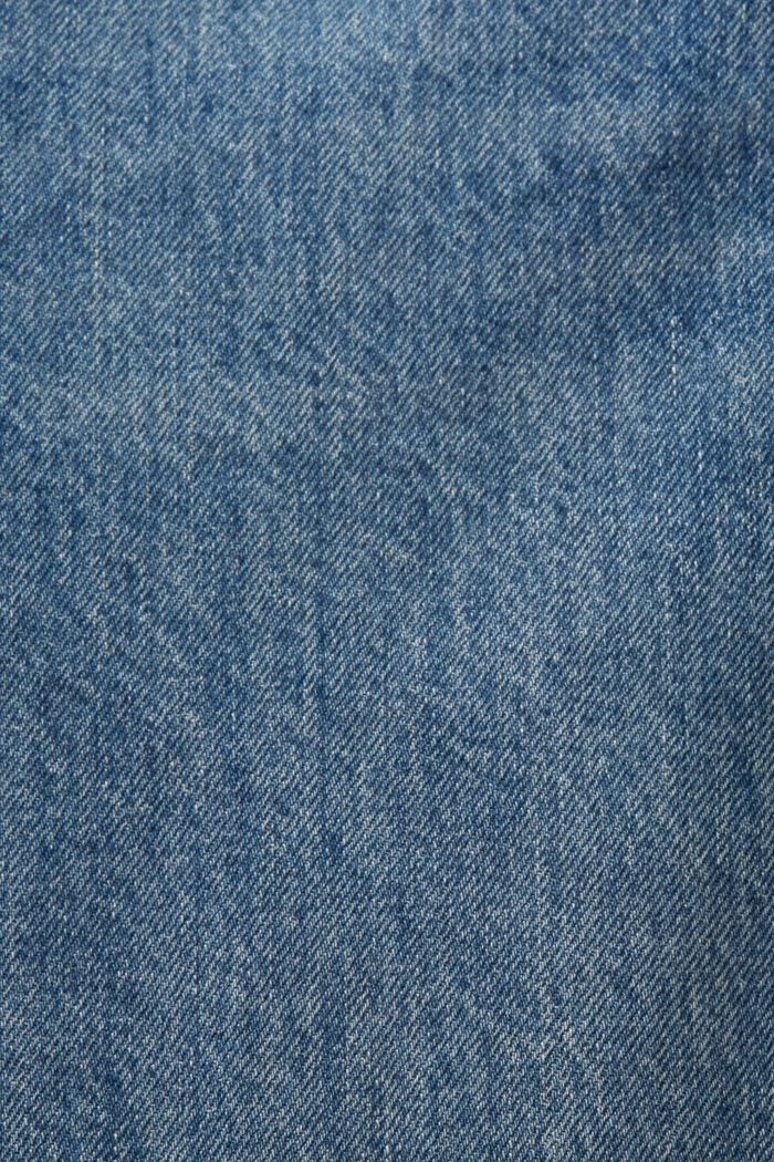 High-Rise Retro Straight Jeans, BLUE MEDIUM WASHED, detail image number 6