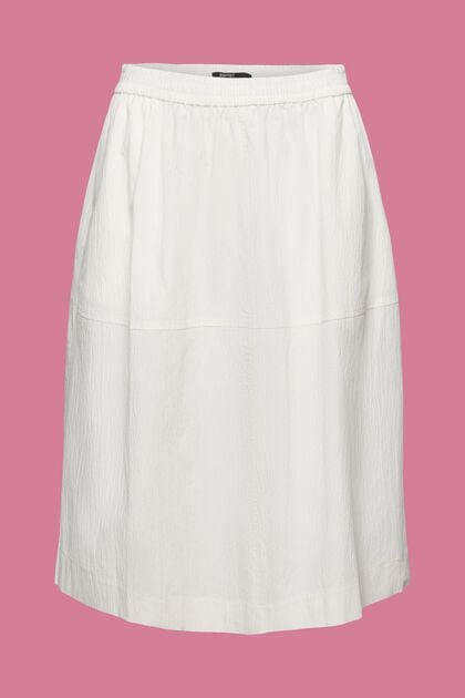 Crinkled Cotton Skirt