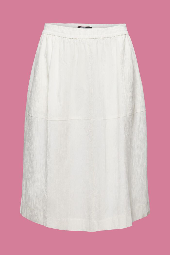 Crinkled Cotton Skirt, ICE, detail image number 6