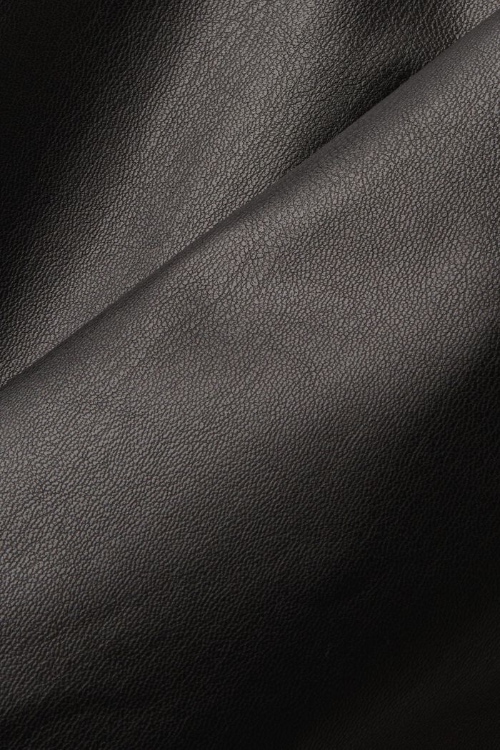 Faux leather jogging trousers, BLACK, detail image number 5