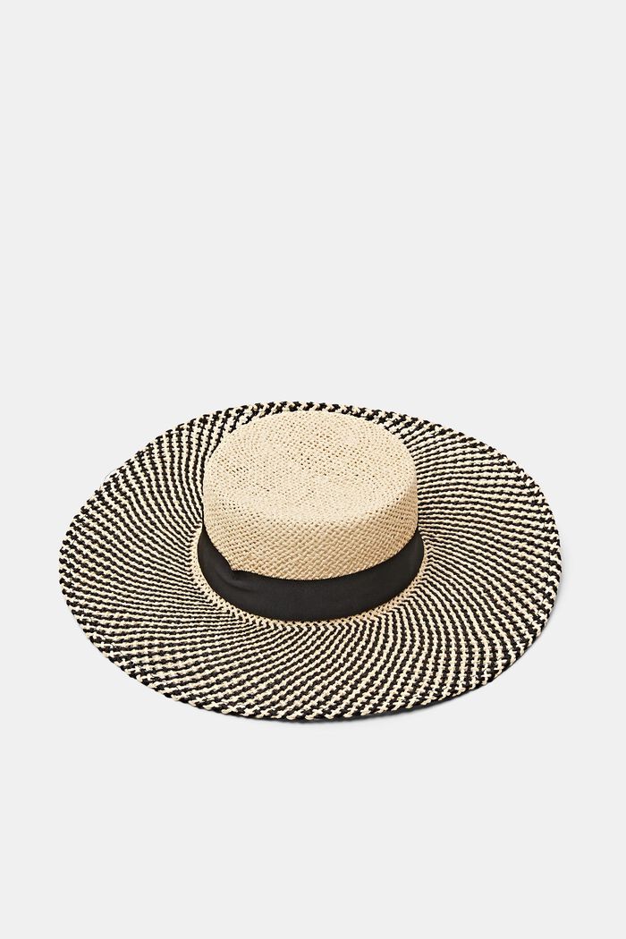 Straw Summer Hat, CREAM BEIGE, detail image number 0