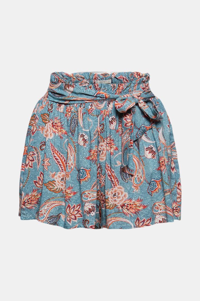 Beach shorts made of LENZING™ ECOVERO™, TEAL GREEN, overview