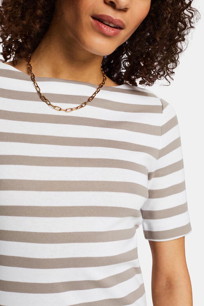 Striped T-Shirt, LIGHT TAUPE, detail image number 2