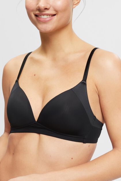 Non-wired, padded bra