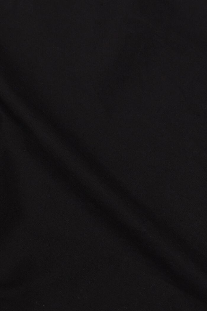 Cropped Poplin Blouse, BLACK, detail image number 5
