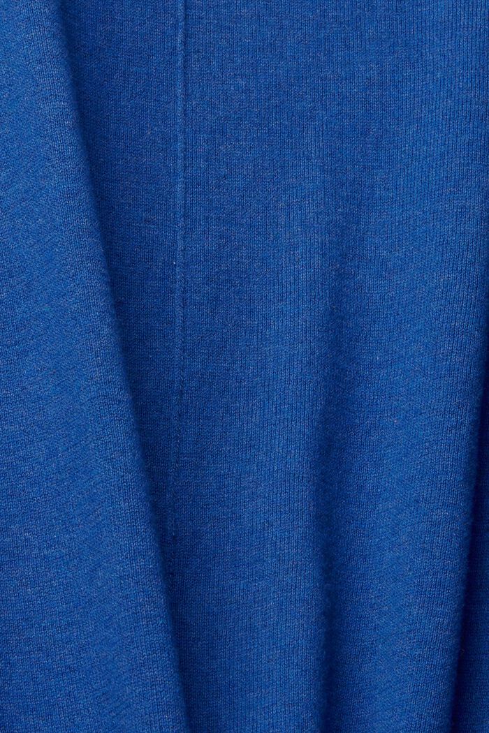 Open cardigan , BRIGHT BLUE, detail image number 4