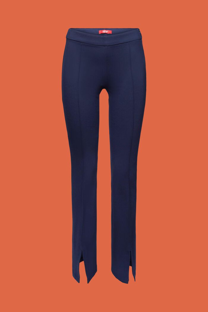Slit Hem Punto Jersey Pants, NAVY, detail image number 6