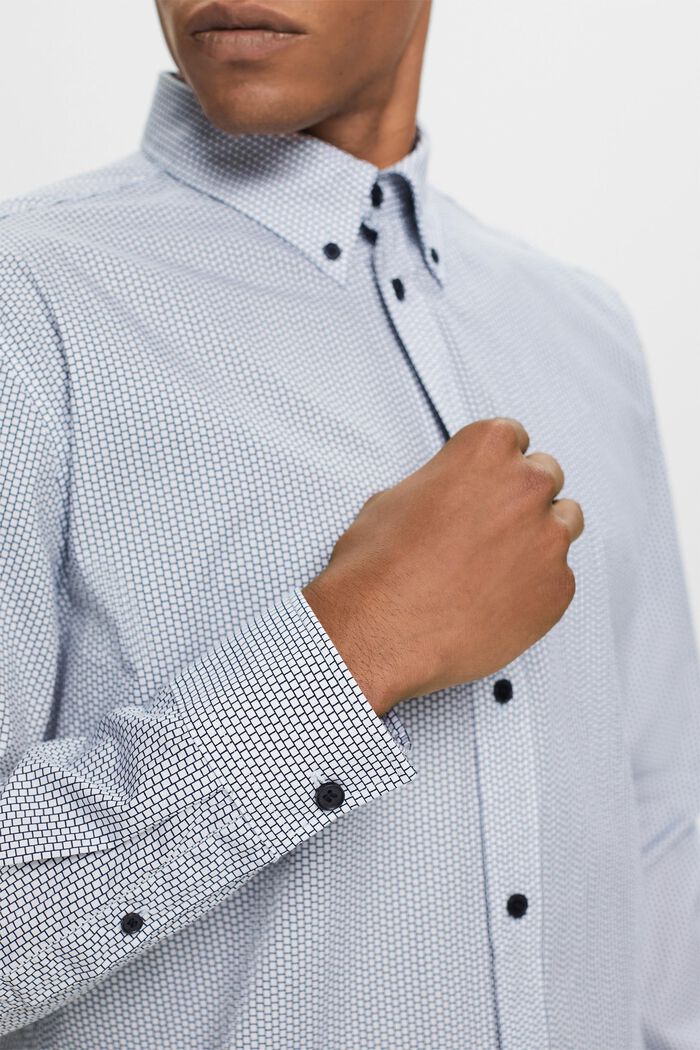 Cotton Poplin Shirt, NAVY, detail image number 2