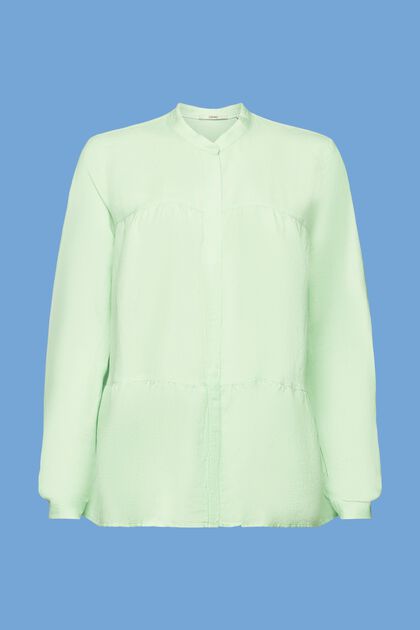 Linen blend blouse