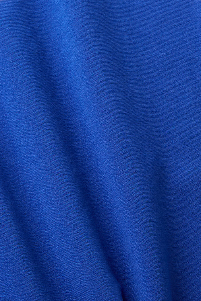 Sporty cotton t-shirt, BRIGHT BLUE, detail image number 6