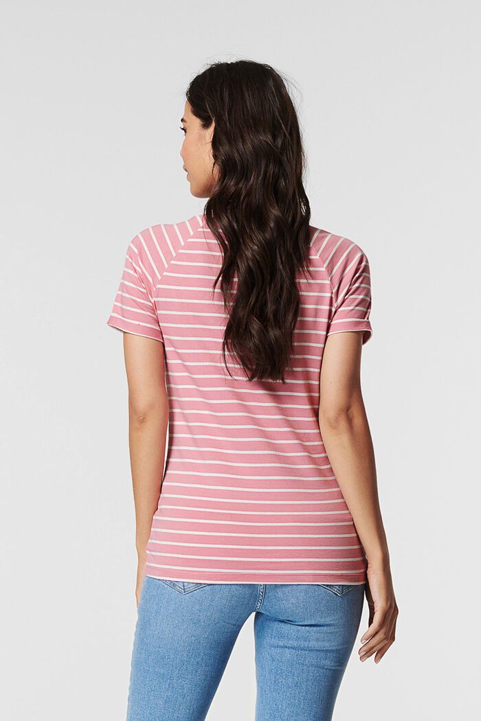 Striped T-shirt, made of organic cotton, BLUSH, detail image number 3