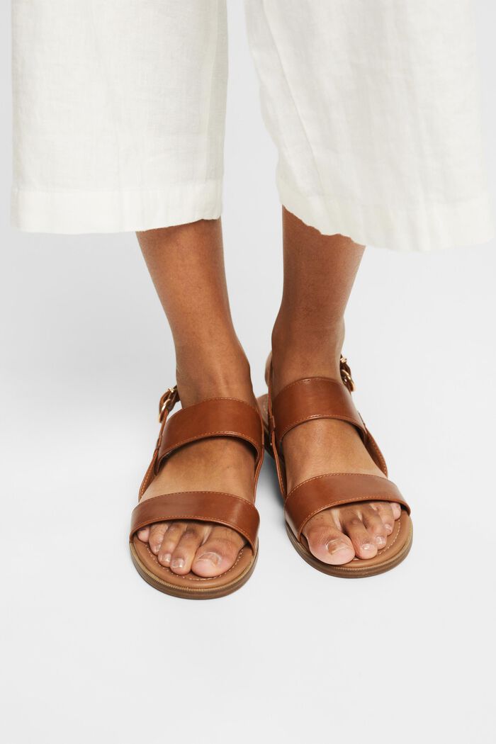 Sandals with wide straps