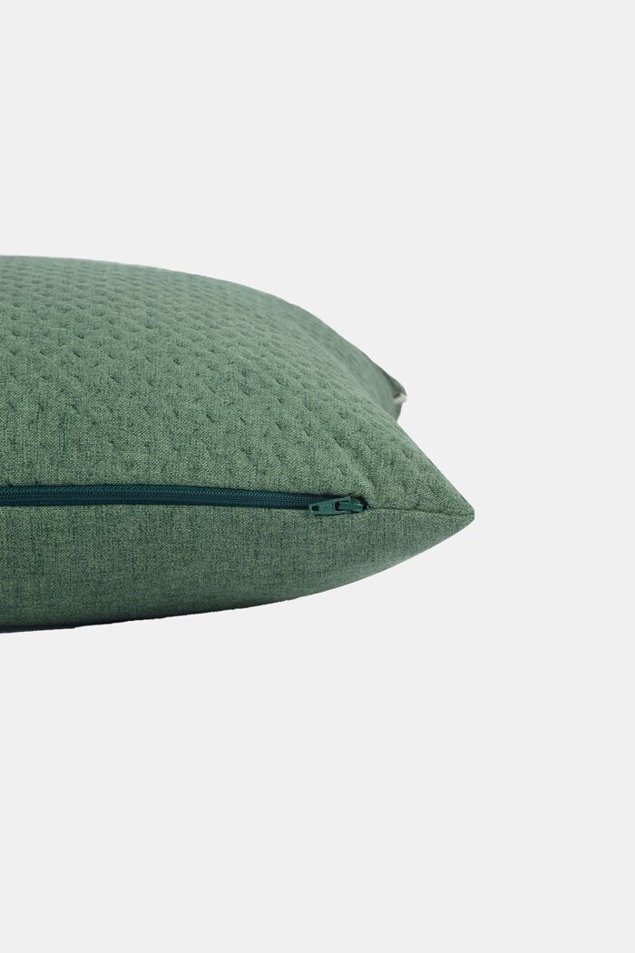 Structured Cushion Cover, DARK GREEN, detail image number 2