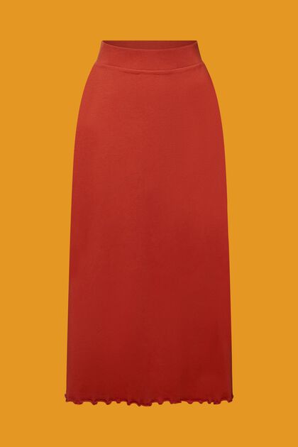 Jersey midi skirt, sustainable cotton