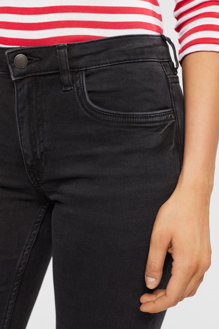 Slim fit stretch jeans, Dual Max, BLACK DARK WASHED, detail image number 0